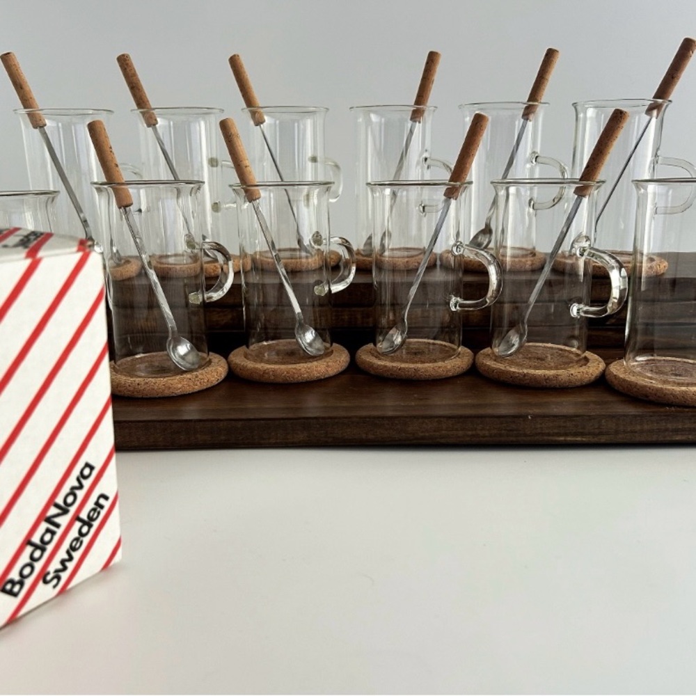 Boda Nova Sweden Bistro Glassware Box Set of 12, 1970s
